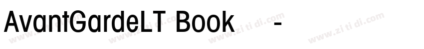 AvantGardeLT Book 粗体字体转换